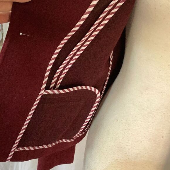 41 Hawthorn Burgundy Single Button Blazer Jacket Women’s Medium Career - Picture 6 of 11